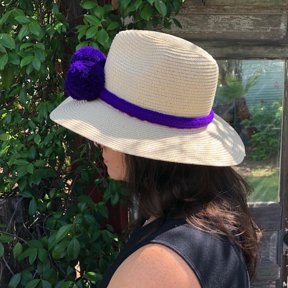 Wayuu Colombian Hat Pom Pom Braided Headband - Picture 3 of 8